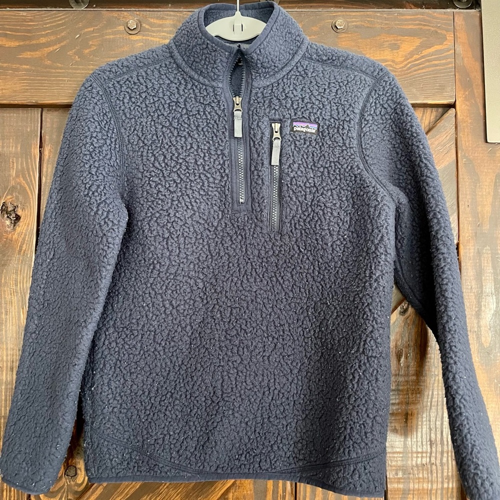 Boys XL Patagonia Fleece Navy